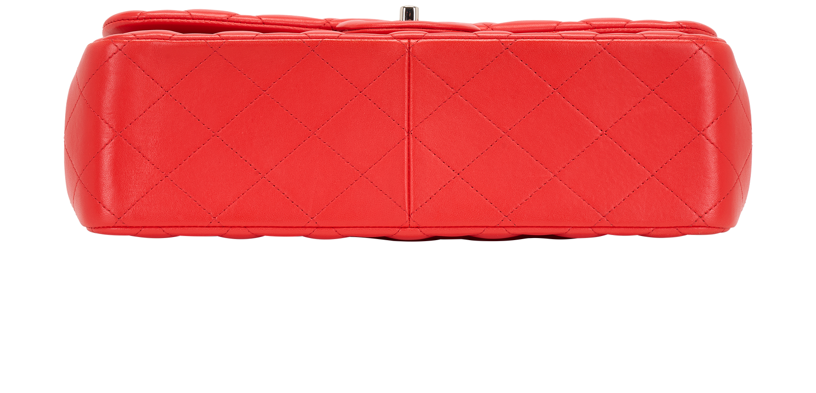 Jumbo Double Flap, &pound;4,800, Handbags, Red, Lambskin Leather, Top view